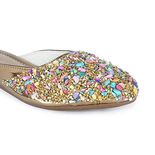 Sagun-Art-Craft-Present-Womens-and-Girls-Handmade-Punjabi-Jutti-Ethnic-Shoes-Traditional-Flat-MojariSCM-C40