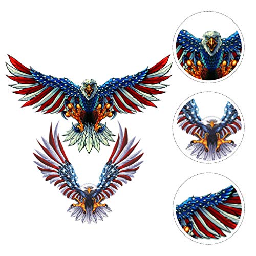BESPORTBLE Etiqueta Do Carro Águia Decalque da Bandeira Americana Bandeira Dos EUA Automotivos Capa