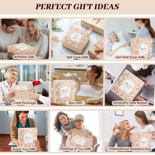 Birthday Gifts for Women, Self Care Gift Basket for Her, Thinking of You Care Package, Get Well Soon Gift Set for Best Friend, Sister, Mom, Wife, Coworker — view 6