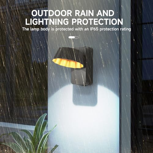 Luz de pared interior exterior giratoria 180° KAWELL con protección impermeable IP65 6