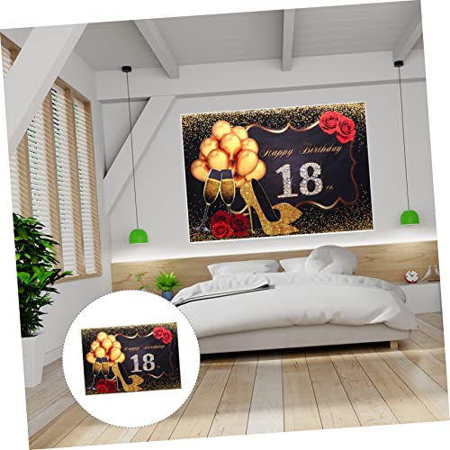 Uonlytech 18 Fundo Tapeçaria De Banheiro Decoração De Tapeçaria Pano De Parede De Fotografia De Aniv