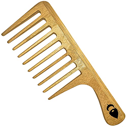 Sequoia Detangling Beard Rake - XL Oversized Detangler Comb for All Hair Types and Big Beards
