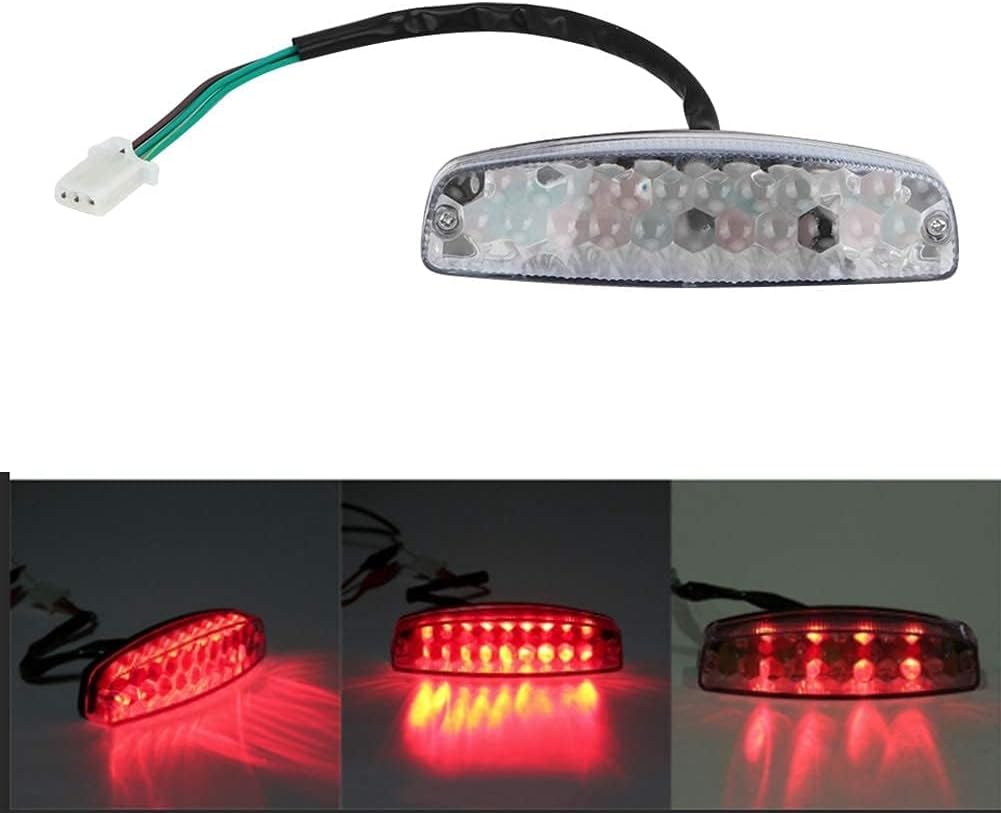 Aramox Head Light, 12V Head Rear Tail Light Lamp Dinosaur Fit for Quad Dirt Bike ATV