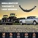 Youxmoto Trailer Leaf Springs 3500lbs for 7000lbs Axle- 6 Leaves Double Eye, 25-1/4