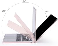 Vista 62 de EooCoo Funda compatible con MacBook Air de 15 pulgadas M5 2026 2025-2023 Release M4 M3 M2 modelo A3448 A3241 A3114 A2941, carcasa rígida de negro