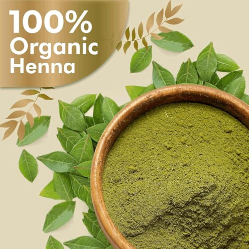 Image of Khadi 100% Pure & Natural Henna Powder - Organic Herbal Hair Color & Conditioner for Soft, Shiny & Strong Hair - 200g