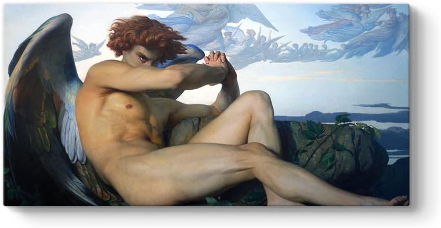 tabloshop Alexandre Cabanel - Fallen Angel Kanvas Tablo 80 x 40