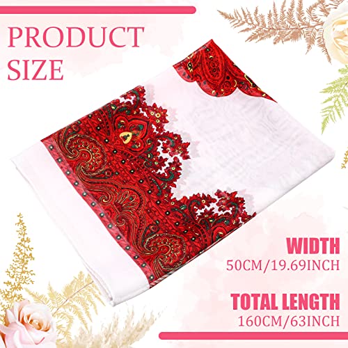 Sureio 6 Pcs Scarves for Women Lightweight Summer Floral Print Pattern Scarf for Women Dressy Long Thin Scarf Shawl(Classic Style)2
