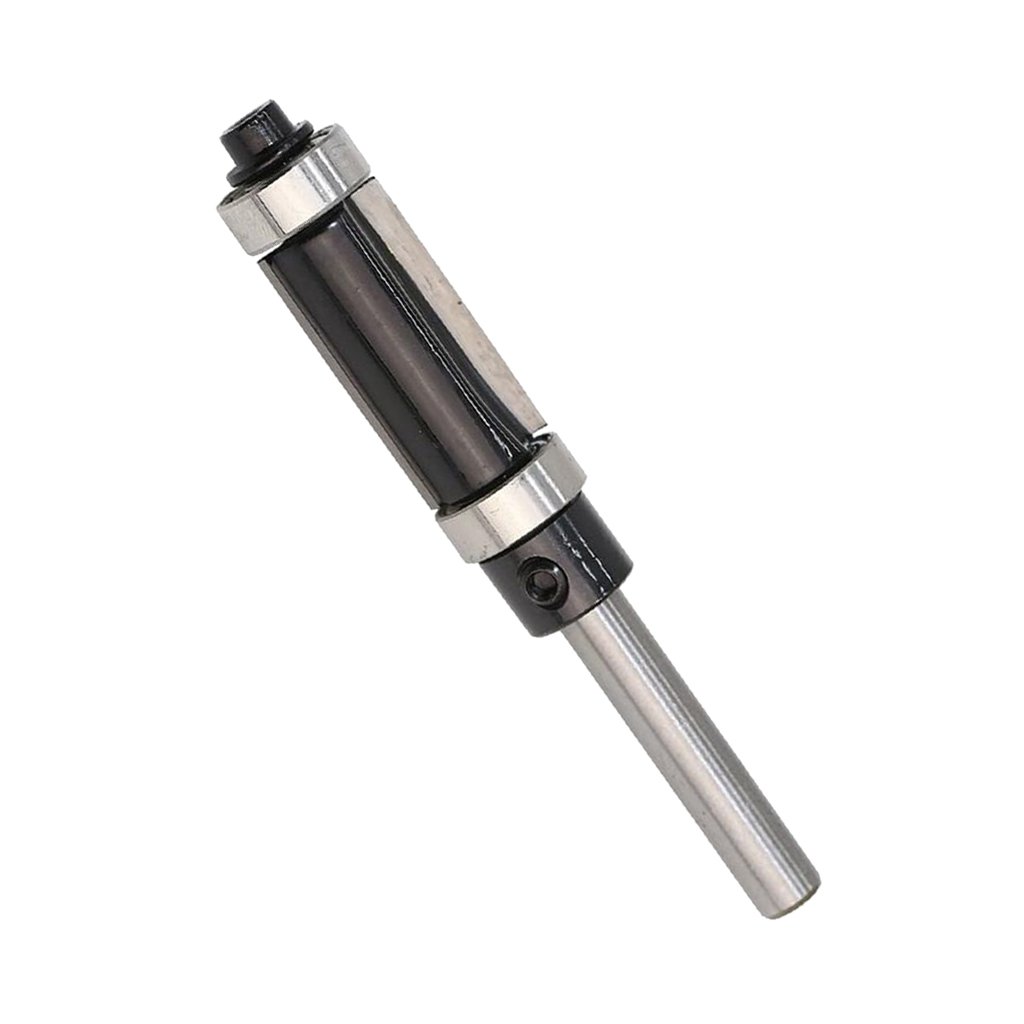SECRET DESIRE™ 1/4'' Shank Top & Bottom Bearing Flush Trim Router Bit 12.7X25Mm Black