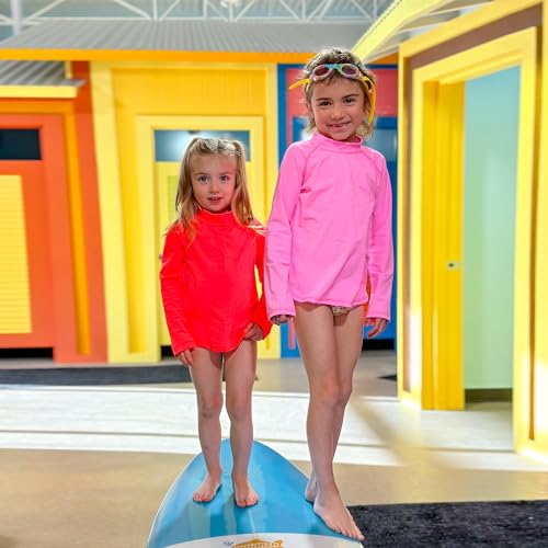 BIG ELEPHANT 3 Pack Kids Rash Guard Swim Shirt UPF 50+ Long Sleeve Rashguard Swimwear Surf Tops Sun Protection for Boys Girls2