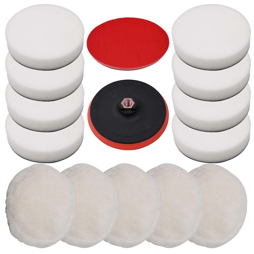 Lot de 14 éponges de polissage - 180 mm - Accessoires d'entretien