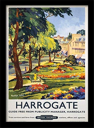 National Railway Museum Harrogate (1) Framed 30 x 40cm Print, MDF, Multi-Colour, 42 x 32 x 2.4 cm