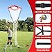 Bearwill Volleyball Setter Trainer Net, Volleyball Training Equipment Adjustable Angle Height 8-13 FT Setter Net, Indoor Outdoor Volleyball Practice Net System for Serving, Spiking and Setting