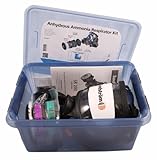 Sundstrom H05-8621 Anhydrous Ammonia Respirator Kit with SR 200 Silicone Full Face Mask, P100/HE Particulate Filter, AM/MA Chemical Cartridge, Prefilters