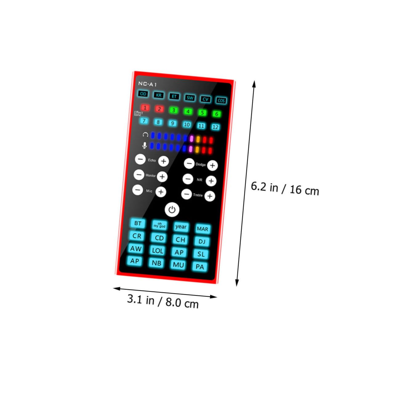 jojofuny Cambia Voce Per Scheda Audio Per Streaming Live Mixaggio Di Schede Audio Esterne Strumento Di Modifica Della Voce Del Computer Per La Riduzione Del Rumore Riverbero
