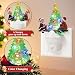 2 Pack Christmas Night Lights Plug into Wall Christmas Tree Nightlights with USB/Outlet Options, Xmas Tree Night Lights Decorative for Bedroom Living Room Kitchen Holiday Decorations Gifts (Seesaw)