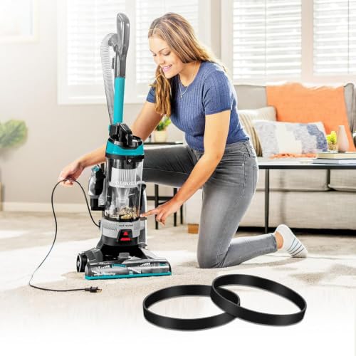 Image of Replacement Belts for Bissell 3313 3313U 3332 3334 3335 3533 3534 3536 3674 3675 3676 36762 Powerforce Helix and CleanView Rewind Upright Bagless Vacuum Cleaner (Pack of 2)