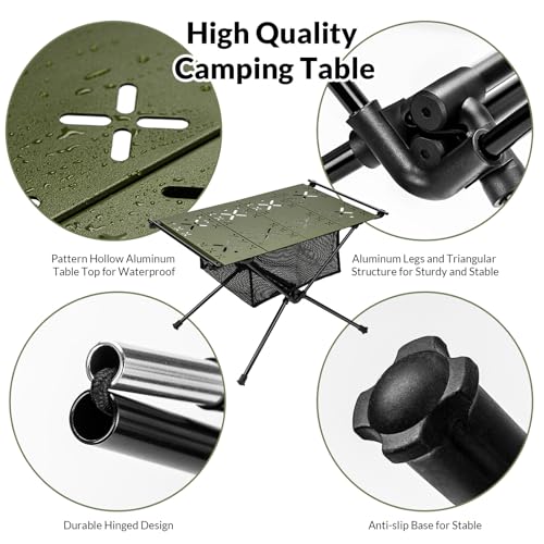 Table de camping pliable pour éviter de poser vos affaires au sol - 6