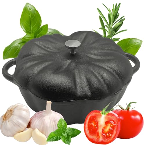 Cast Iron Garlic Roaster with Lid