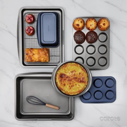 Image of CAROTE 49pcs Pots and Pans Set, Nonstick Cookware Set with Bakeware
