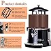 Marada 110V Commercial Hot Chocolate Maker Upgrade Electric Chocolate Melting Machine for Heating Chocolate Coffee Milktea Milk Chocolate Milk Juice Heating Machine (Black)