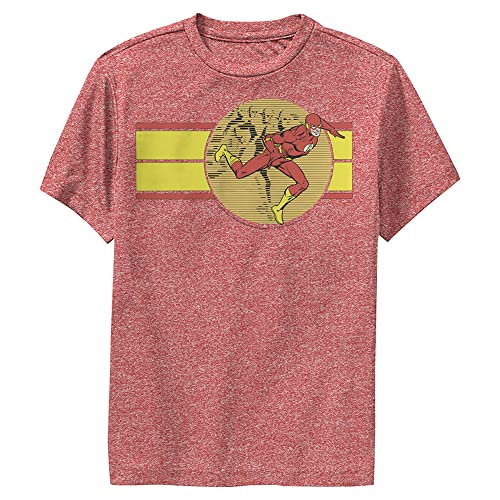 DC Comics Flash Stripes Boys Short Sleeve Tee Shirt - Main Image