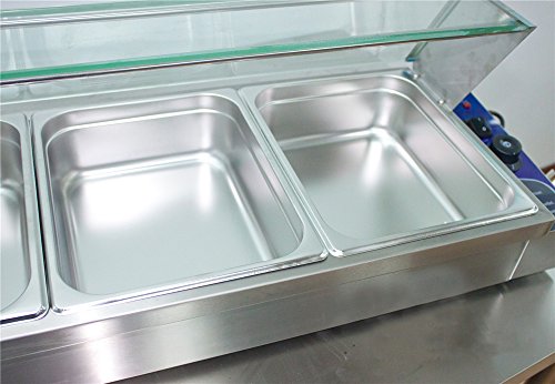 67" Counter-top Warmer 6-Pan Food Warmer Bain Marie Restaurant Steam Table - Thumbnail 2