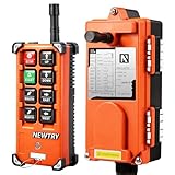 NEWTRY 8 Buttons Wireless Crane Remote Control 12V Industrial Channel Electric Lift Hoist Wireless Switch Transmitter Receiver (A Transmitter + 12V Receiver)