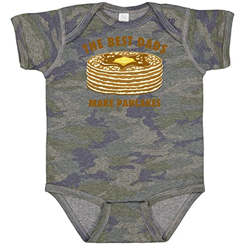 inktastic Best Dads Make Pancakes Baby Bodysuit 12 Months Vintage Camo 23e55