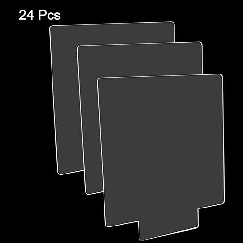 Miniatura 4 de 6 piezas de acrílico en blanco de 0.079 pulgadas para base de luz, lámina acrílica en forma cuadrada, letrero de panel acrílico en blanco con