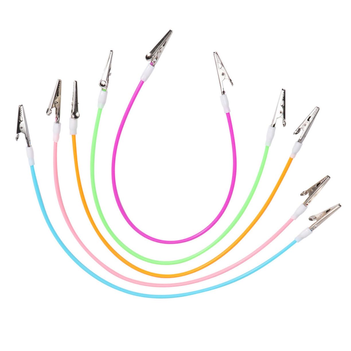 ERINGOGO Elderly-friendly Napkin Bib 5 Pack Bib Clips for Towel Holder Face Lanyard Colorful Scarf for Business Trips Random