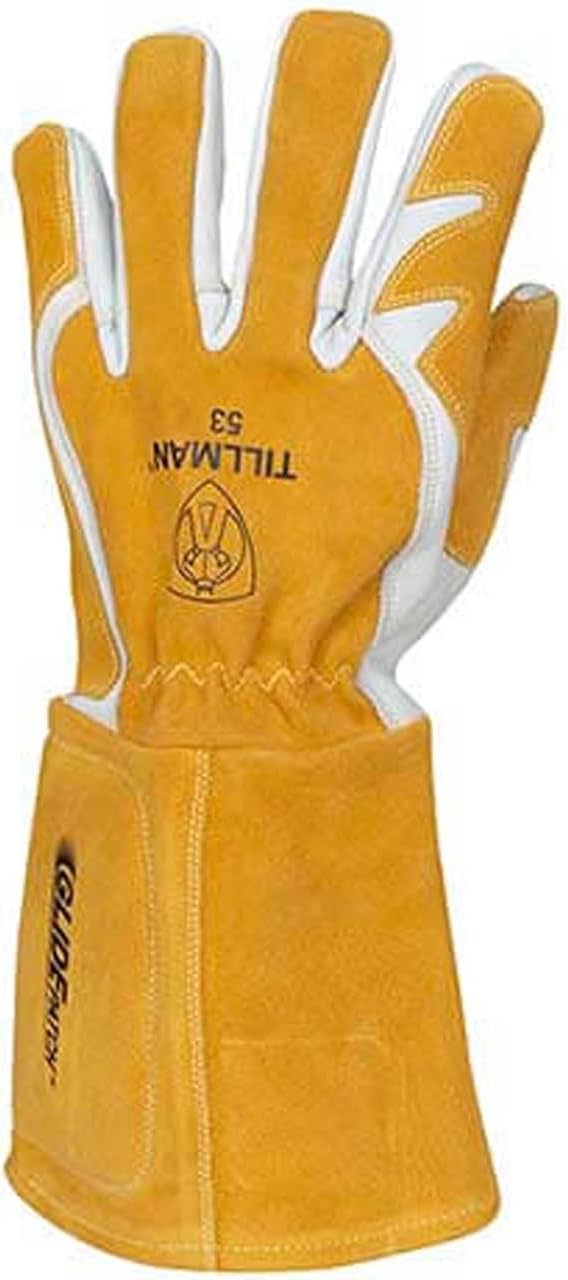 Tillman 53 Premium Cowhide MIG Gloves with Glide Patch and 5-1/2" Cuff, Small