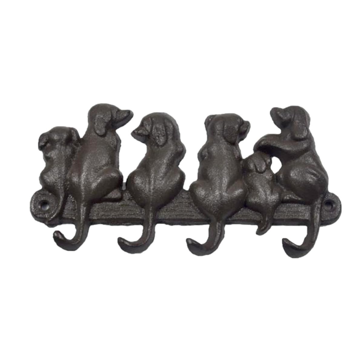 Gancho de hierro fundido para perros de diseño retro europeo negro
