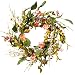 National Tree 22 Inch Spring Floral Wreath with Mixed Flowers and Red Berries (RAS-GFIW655-1)