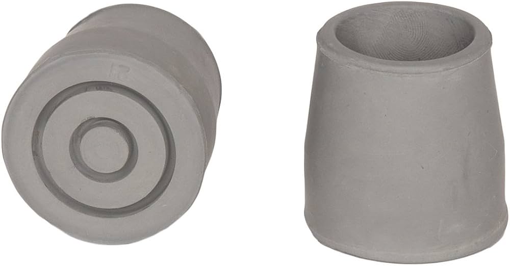 PCP Replacement Walker Tips, Reinforced Rubber Glides, Fits Diameter