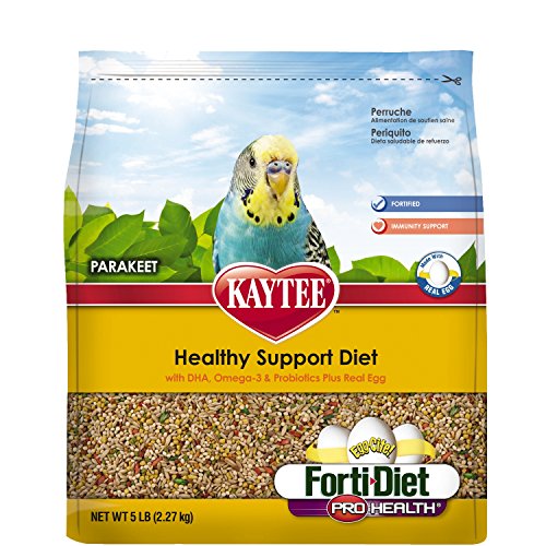 Kaytee Forti Diet Egg-Cite Bird Food For Parakeets, 5-Pound Bag