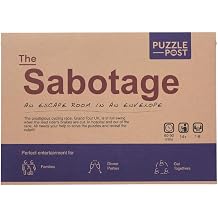 Unique Escape Room in an Envelope | Great for Groups - Families & Friends | Perfect for Games Night | Escape Room in A Box | Puzzle Mystery Game - The Sabotage