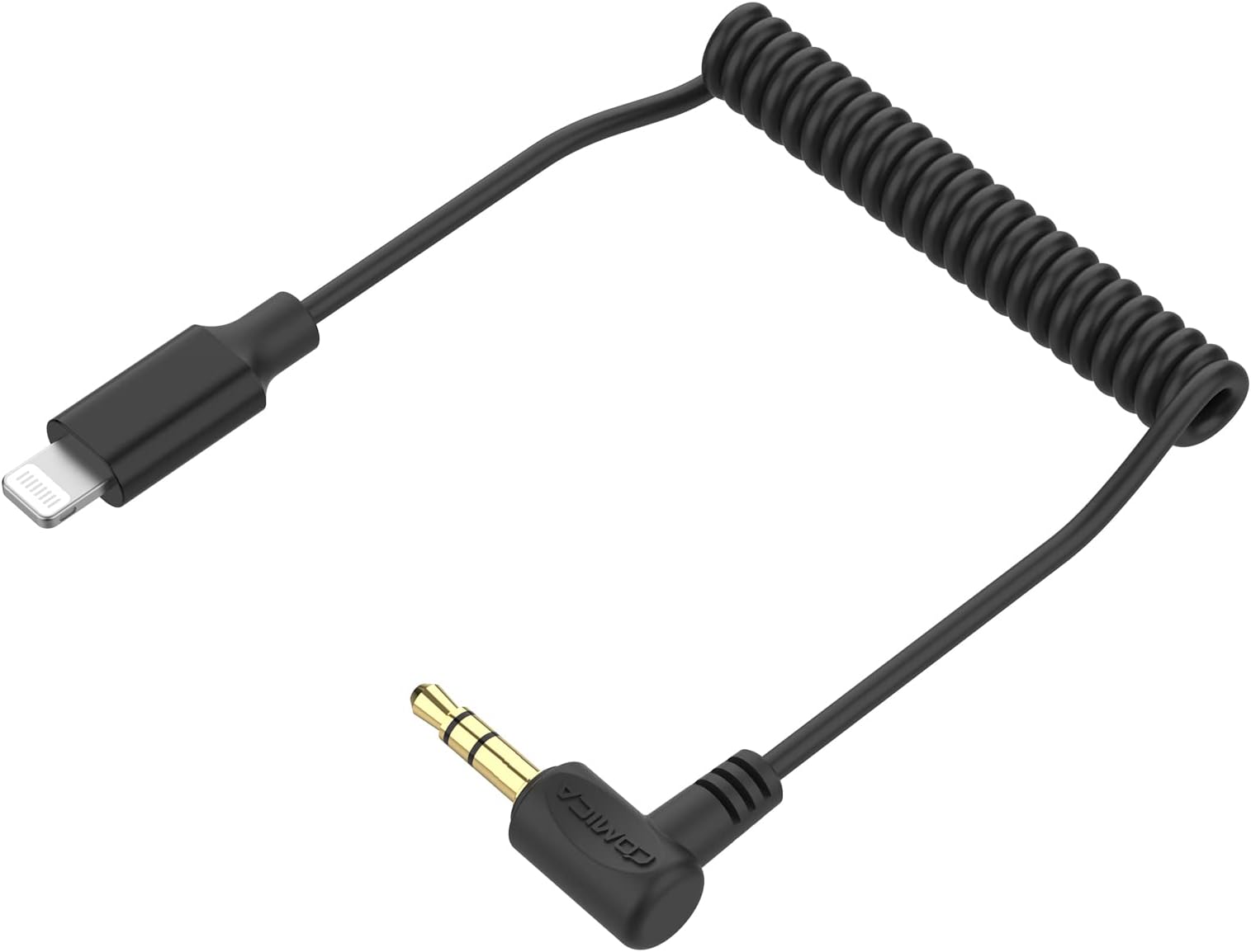 CVM-D-MI 3.5mm TRS to Lightning Audio Output Cable, Microphone Adapter for iPhone, 3.5mm TRS Audio Output Microphone Plug to iPhone