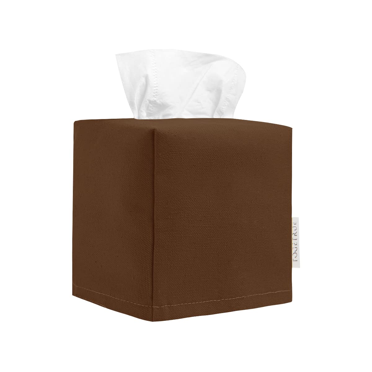 Tissue Box Cover, Reusable Fabric Tissue Holder, Square Canvas Tissue Holders Decorative for Bathroom Vanity Countertop, Bedroom, Tabletop and Living Room