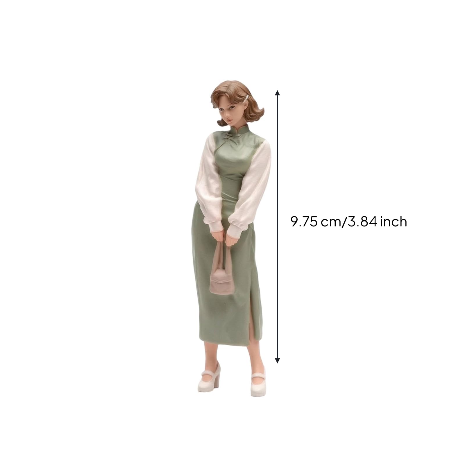 Figurina in 1:18 Dipinta a Mano Miniatura Donna Realistico Modellino per Modellisti
