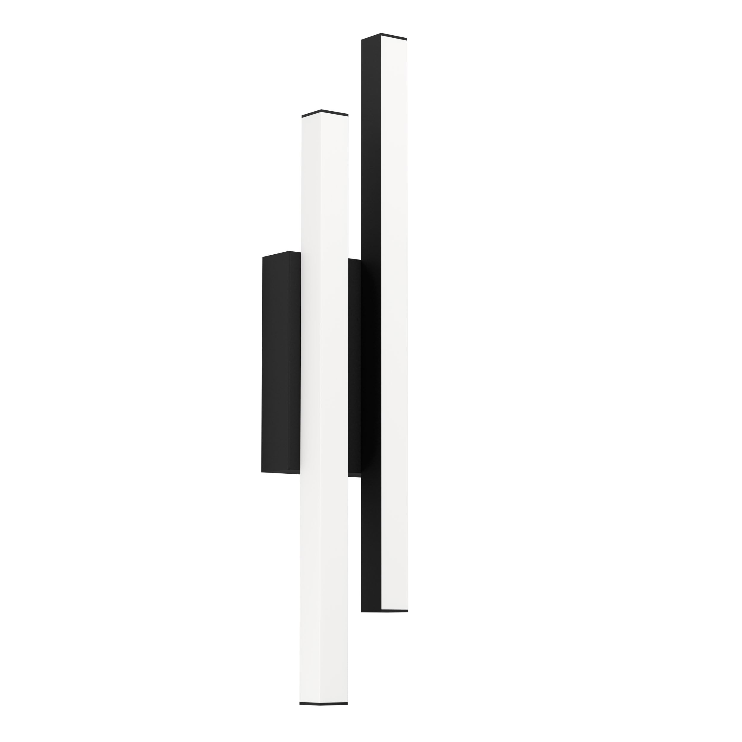 Eglo LED Outdoor wall Light Serricella, Outside wall lamp with 2 Light Bars, Porch Lighting Made of Metal in Black, wall spot Warm White, IP55