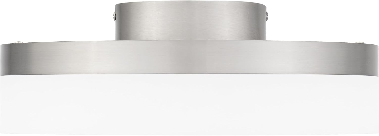 Quoizel Cohen Integrated LED Brushed Nickel Flush Mount Light