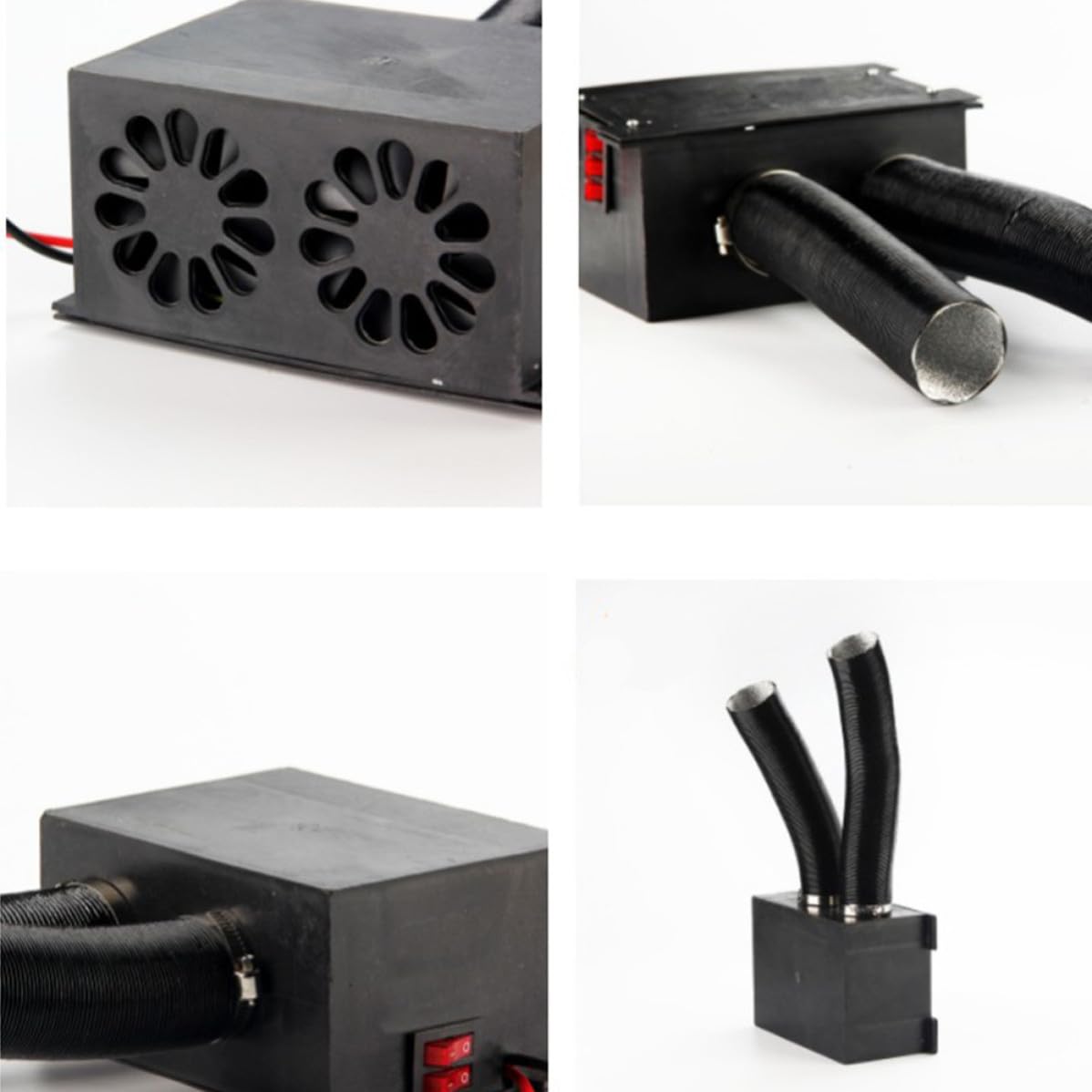Holibanna Tragbarer Auto Entfroster 12v Heizlüfter aus Kunststoff für Windschutzscheibe Schnelle Luftheizung und Wärme im Winter für Familie und Freunde Zufällige Farbe