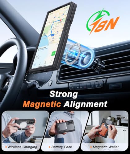 Image of FNTCASE for Galaxy Z Fold 8 Case: Compatible with MagSafe Hinge Protection