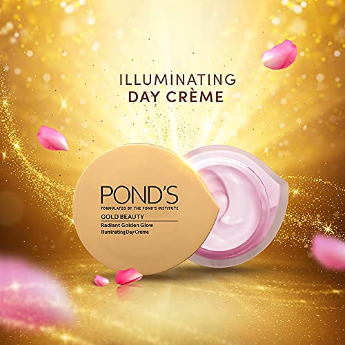 Image of Pond's Bright Beauty Spot-less Glow Serum, Infused with Hyaluronic Acid, Vitamin B3, Gluta-Boost-C, 30ml & Pond's Gold Beauty Day Cream 35 g