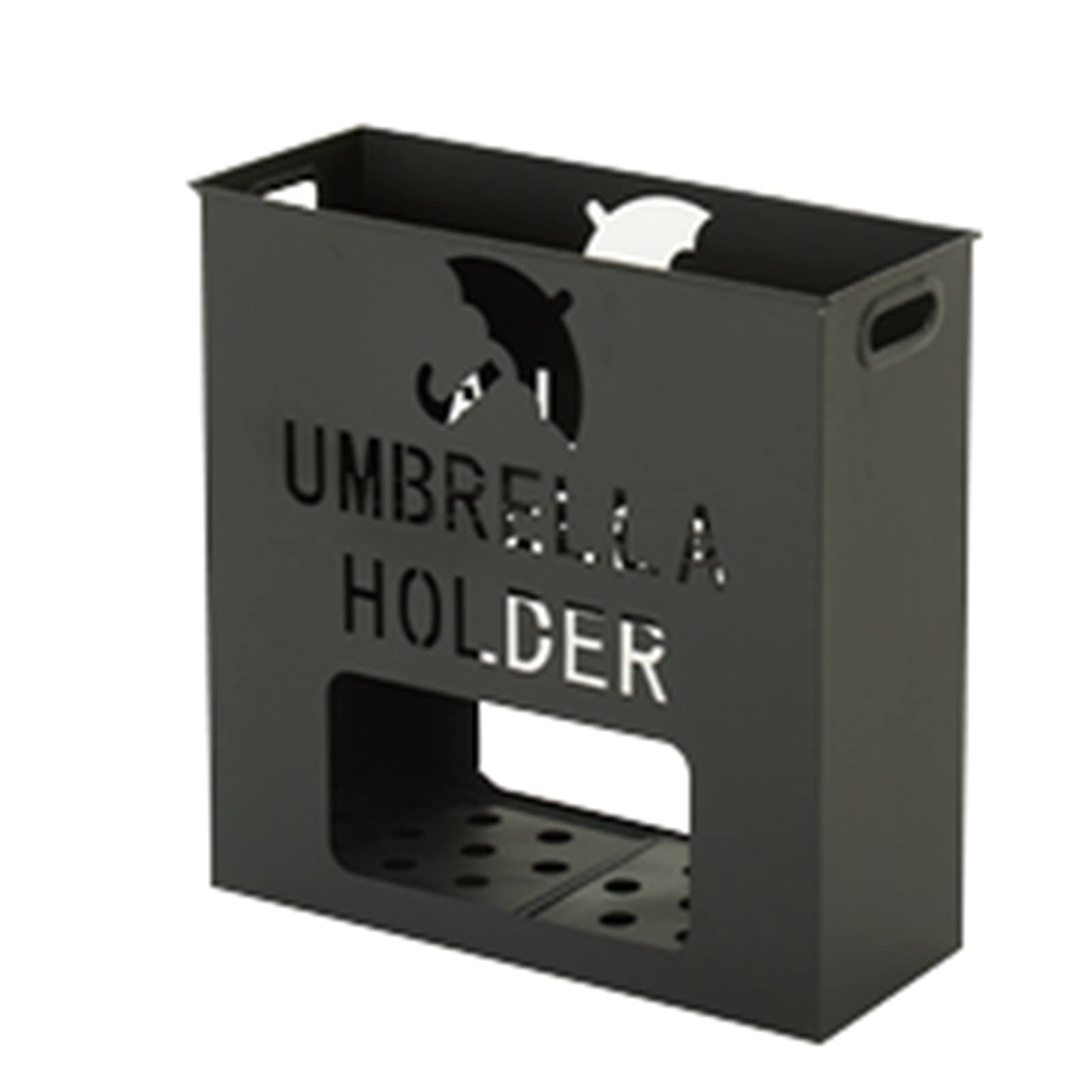 XDLEDMKIZ umbrella stand umbrella stand Metal umbrella stand with drip tray. Umbrella stand for entryway living room/office/hallway decoration, cane/crutch shelf.