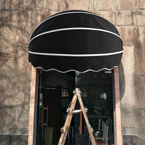 Toldo hemisférico Plegable para Puerta, toldo de Lona Tipo Domo para Patio, toldo arqueado, toldo retráctil para Patio de Bricolaje, toldo Plegable a