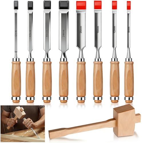Lanties 9 Pack Wood Carving Chisel Set