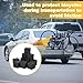 Timtin 10 Pcs Protect-o Pads for Bike Racks Protector Heavy-duty EVA, Anti-scratch, 3 x 3 x 3.27 Inches