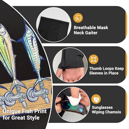 Image of Palmyth Fishing Shirts for Men Long Sleeve UPF 50+ Sun Protection Hoodie